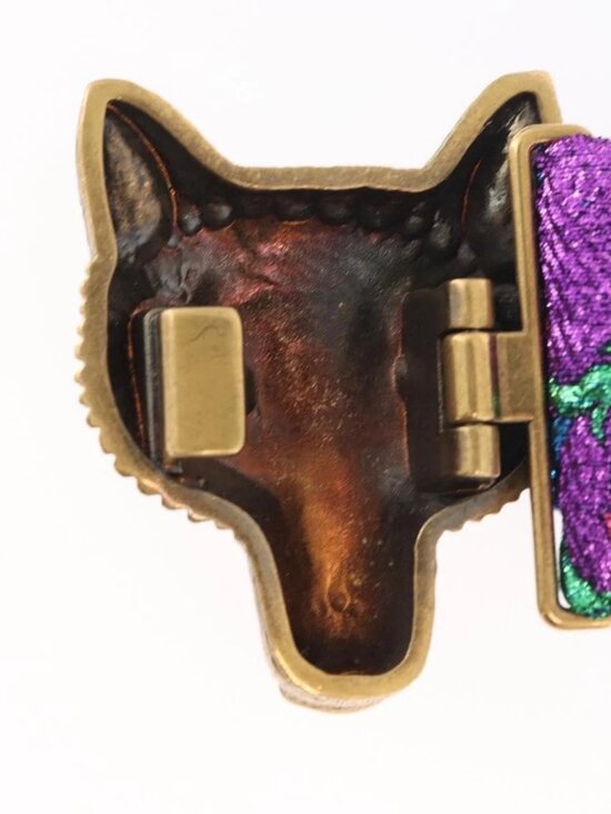 GUCCI Fox Crystal Belt Sequin 29.1\